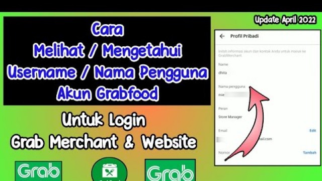 'Cara Melihat Username Grabfood || Cara Mengetahui Nama Pengguna Grabfood || Grab Merchant'