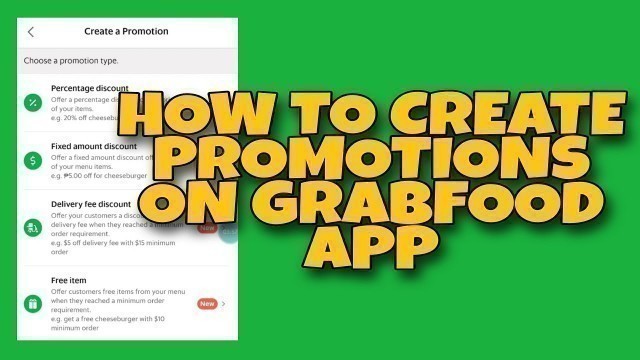 'Grabfood | How To Create Promotions On Grabfood Merchant App (TAGALOG) | Chef MTB'