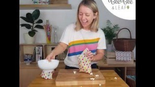 'BeeBee & Leaf vegan & beeswax food wraps - How to use The Sandwich Pack'