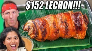 '$1 VS $152 Filipino Lechon!! Manila’s Meat Masterpiece!!'