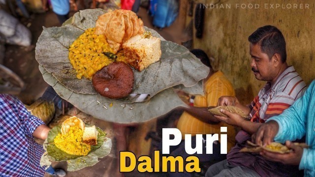 'This Place is Famous For Puri Dalma At Puri Dham | Only 30₹ | Odisha Food Tour | Street Food India'