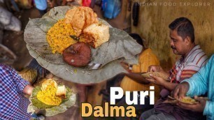 'This Place is Famous For Puri Dalma At Puri Dham | Only 30₹ | Odisha Food Tour | Street Food India'