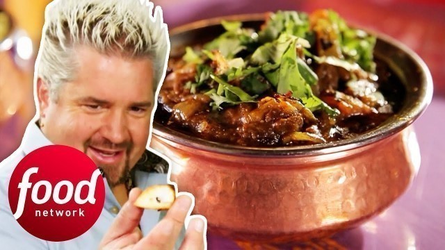 '\"Unbelievable\" Guy Fieri Loses His Mind Over This Indian Kitchen! | Diners, Drive-Ins & Dives'