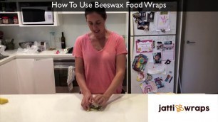 'Demonstration - How To Use Beeswax Food Wraps'