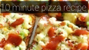 '10 MINUTES PIZZA // PIZZA AT HOME // HOME MADE RECIPE // @Village Food Secrets'