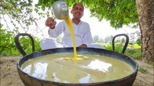 'Custard Milkshake Recipe | Custard Badam Sharbat | Chilled Custard Milkshake | Village Food Secrets'