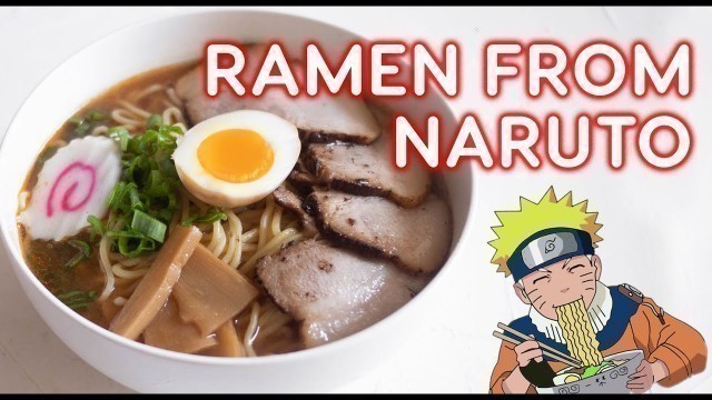 'How to Make ICHIRAKU RAMEN from NARUTO // Anime Eats #shorts'