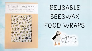 'Reusable beeswax food wraps | Product spotlight | Drawn by Rhiannon'