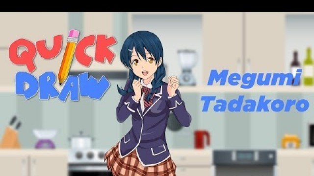 'Quick Draw Live! Tadakoro Megumi from Shokugeki no Soma (Food Wars)'