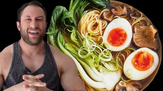 'ASMR NARUTO RAMEN MUKBANG COOKING and EATING BODYBUILDER FOOD CHALLENGE'