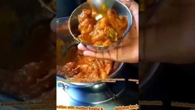 'Lunch preparation shorts|| short video|| spicy Mutton curry ||