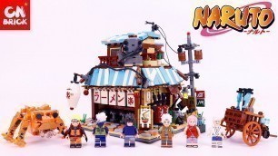 'LEGO NARUTO RAMEN SHOP SUPER 18K Unofficial LEGO SPEED BUILD'