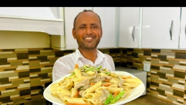 'Creamy Beef Pasta Recipe | Easy and Yummy Beef Pasta | Mubashir Saddique | Village Food Secrets'