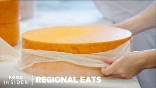 'How Traditional Red Leicester Cheese Is Made In the UK | Regional Eats'