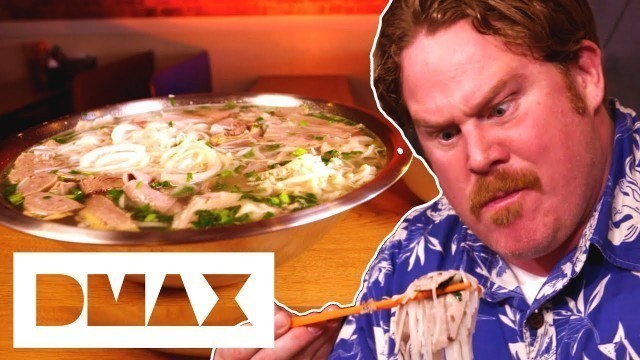 'Casey Must Eat FOUR POUNDS Of Meat & Noodles In Under 30 Minutes! | Man V Food'