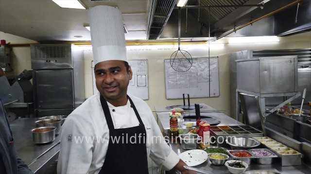 'Kitchen food preparation at a 5 Star heritage hotel in north India'