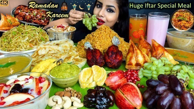 'Eating Tandoori Chicken,Biryani,Samosa,Noodles,Parotta,Kurma | Indian Food ASMR Eating Mukbang Video'