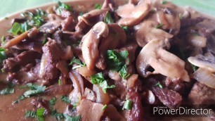 'Beef  stroganoff classic recipe/بيف ستروجانوف'