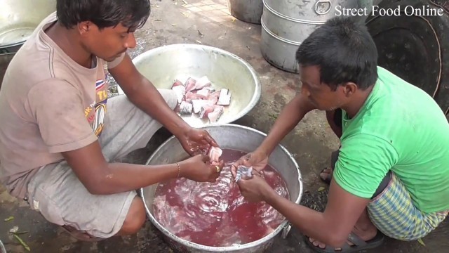 'Katla Fish Kalia Preparation for Marriage Function Occasion | Street Food Online 2018'