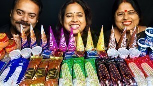 '44 ICE CREAM EATING CHALLENGE | AMUL, CORNETTO | Indian Food Eating show | Bengali Eating Show'