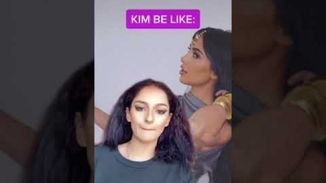 'Kim Kardashian hates Indian food (Kim Kardashian Impression) | tiktok @sketchy_bambi'