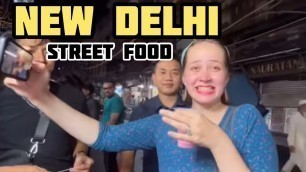 'Trying Out Indian Spicy Food In Old Delhi #india #delhi'