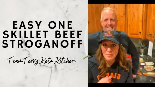 'How to make Easy skillet Beef Stroganoff!! with team terry keto kitchen'