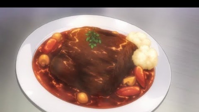 'Shokugeki no Soma Latino - Chapelle sensei prueba el Boeuf Bourguignon de Soma y Megumi'