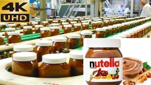 'How Nutella Is Made In Factory | How it\'s Made Nutella - Food Factory - Crazy Processing'