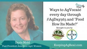 'Ways to AgVocate every day through #AgDay365 and “Food: How It’s Made”'