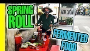 'GRILLED FERMENTED SPRING ROLL | VIETNAM STREET FOOD | HOW IT\'S MADE | 4K VIDEO'