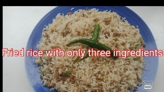 'Egg Fried Rice with only three ingredients|Quick Egg Fried Rice @Village Food Secrets'