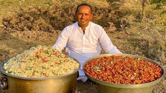 'Chinese Fried Rice With Chicken Manchurian Recipe | Restaurants Style | Village Food Secrets'