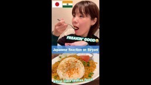 'Japanese try \"Biryani\" for the first time!!