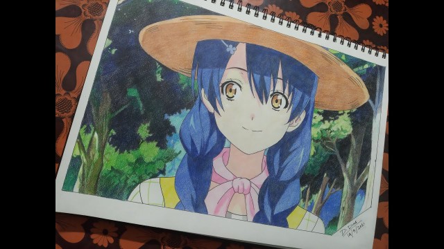 'Drawing Megumi Tadokoro (服部恵) / Food Wars: Shokugeki No Soma (食戟のソーマ) / Timelapse video'