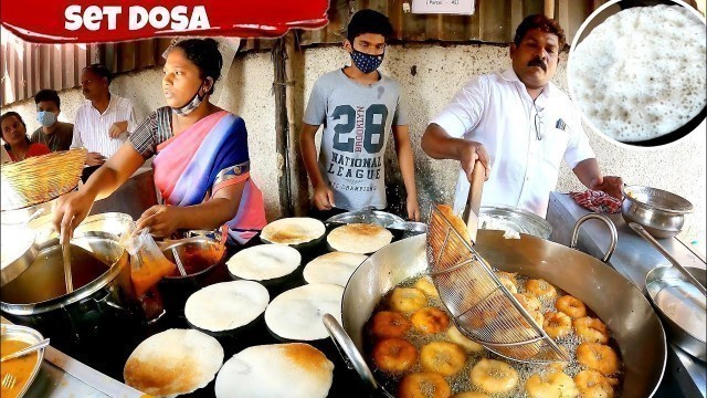 'Famous Set Dosa | Amazing Family sells South Indian Food | Indian Street Food'