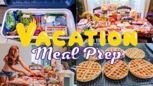 'Family Vacation Meal Prep Ideas/Winco haul, baking muffins & waffles'