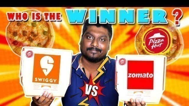 'Swiggy vs Zomato | Who is Fast | Pizza Hut | Food Delivery App | Saapattu Piriyan | Video Shop'