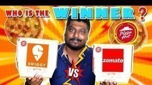 'Swiggy vs Zomato | Who is Fast | Pizza Hut | Food Delivery App | Saapattu Piriyan | Video Shop'