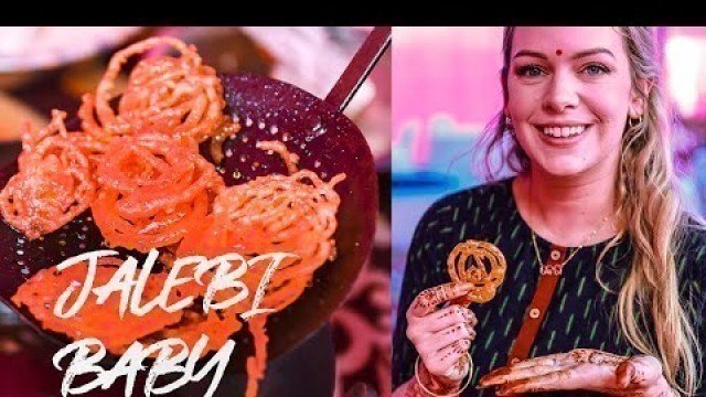 'FOREIGNER MAKES JALEBI | Indian food vlog'