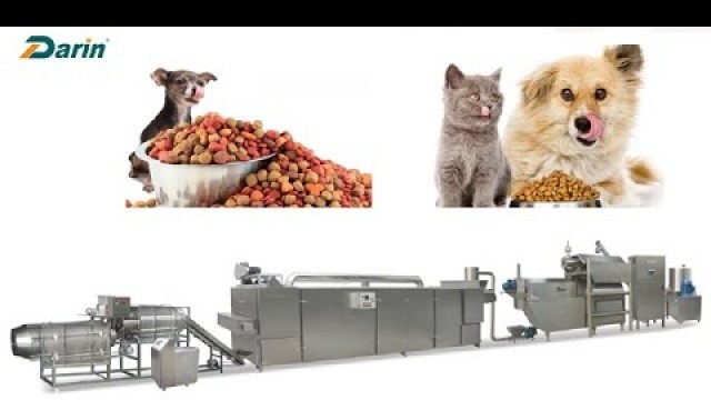 'How It\'s Made Dry Kibble Food/600kg/hr Kibble Dog Feed Production Line tested for Thailand client'