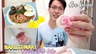 'How to make Narutomaki | Naruto Fish Cake for Ichiraku Ramen 1080p'