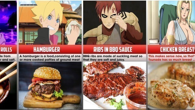 'Favorite Food of Naruto/Boruto Characters'