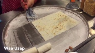 'How it\'s Made - Roll Ice cream - Puff - Ice cream Pad - Street Food'