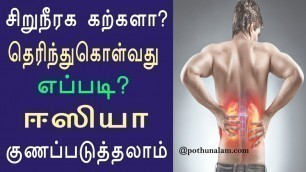 'சிறுநீரக கற்களா? தெரிந்து கொள்வது எப்படி? Kidney Stone Treatment in Tamil without Surgery'