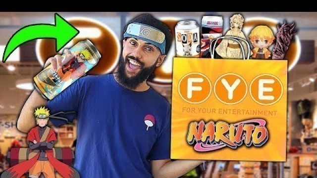 'BUYING RARE ANIME FOOD PRODUCTS AND MORE AT FYE! NARUTO G FUEL & FUNKO POPS (IN STORE HUNT)'