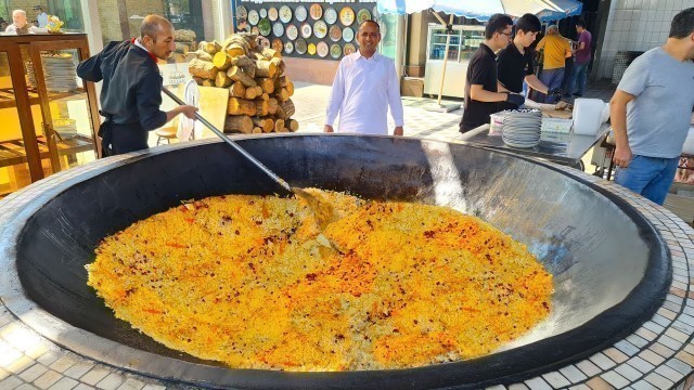 'Street Food in Uzbekistan | 4000 KG Plov | Biggest Pulao Making in Tashkent | Mubashir Saddique'