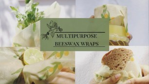 'Multipurpose Beeswax Wraps | Food wrap | Say no to plastic wraps'