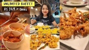 'UNLIMITED VEG BUFFET for Rs 349 + taxes | Anagha Mirgal | Indian Food | Food Vlog | Thane Food'