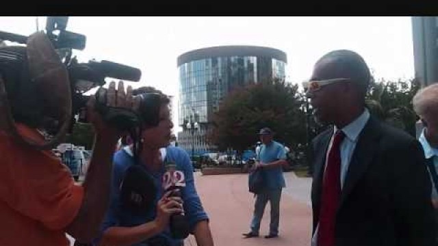 'Jackie Dowd at Orlando Food Not Bombs Protest'